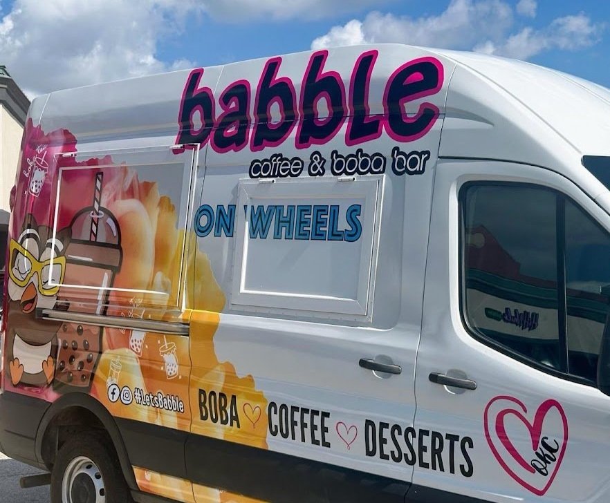 Side of the Babble on Wheels food truck
