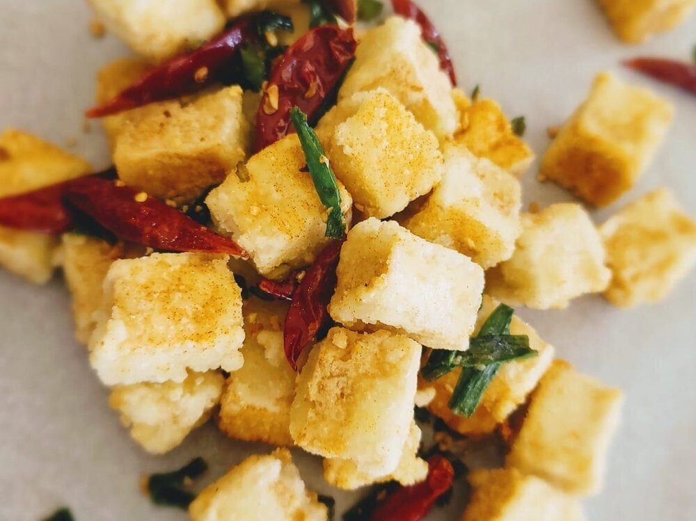 Salt & Pepper Fried Tofu - A vegan option
